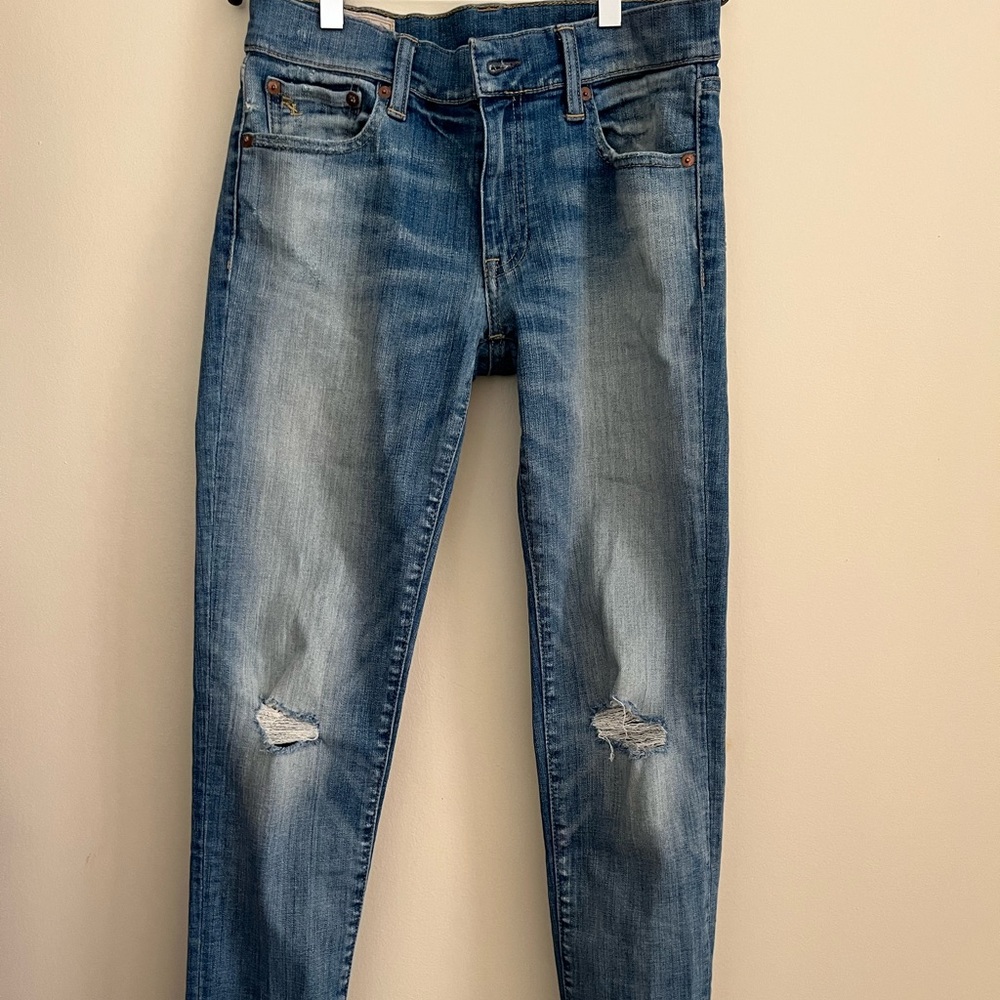 Vintage Ralph Lauren Jeans Distressed Denim size 27